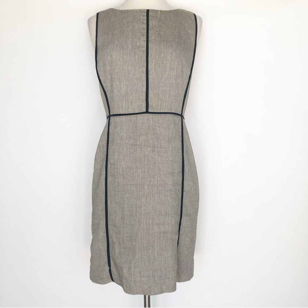 Ann Taylor Linen Beige Dress